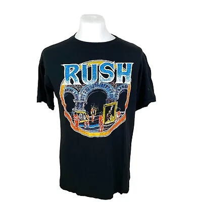 Buy Rush T Shirt Vintage Single Stitch Band Tee Rock T Shirt Medium Graphic Tee • 32.50£