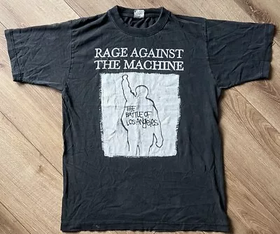 Buy Vintage 90s Rage Against The Machine The Battle Of Los Angeles T-shirt - M • 120£