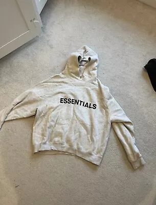 Buy Essentials Fear Of God Grey Hoodie Size UK Medium • 3.20£