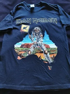 Buy Iron Maiden 2008 Somewhere Back In Time Australian Tour T-Shirt M Back In OZ! M • 157.58£