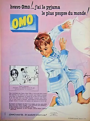 Buy 1959 Ad Omo & There The Dirt Goes I Have Cleanest Pajamas In The World  • 3.09£