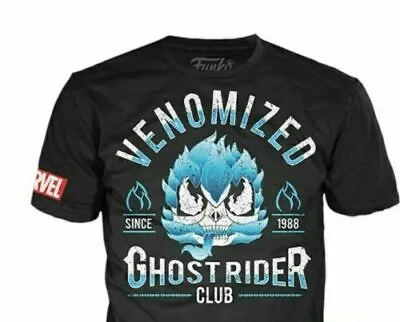 Buy Funko Pop! Marvel Blue Venomized Ghost Rider T-shirt Tee Walmart Exclusive New • 9.44£