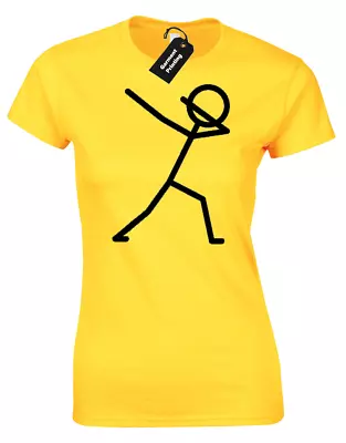 Buy Stickman Dabbing Ladies T Shirt Funny Cool Dab Dance Awesome Hipster Blog Gift • 7.99£