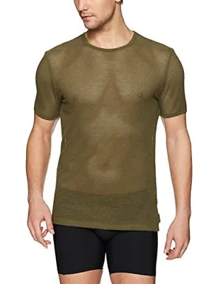 Buy Calvin Klein Body Mesh Ltd Edition Crew Slim T Shirt. Green, Extra Large Xl, New • 24£