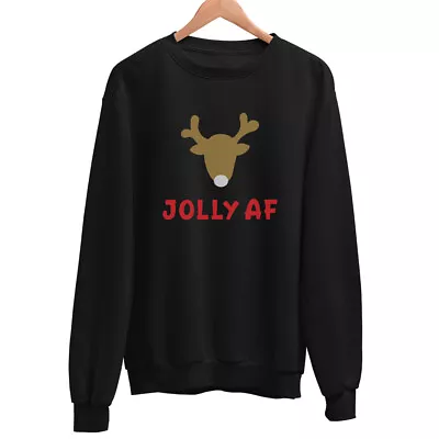 Buy Christmas Jumper Slogan Sweater Unisex Santa Black Novelty Funny Sweatshirt • 17.95£