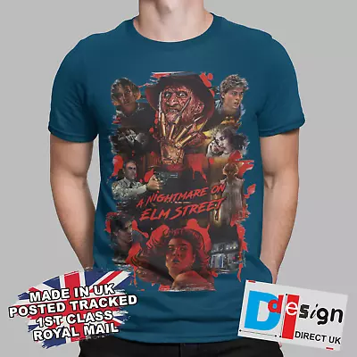 Buy A Nightmare On Elm Street Movie Halloween Horror T-shirt Retro Tee Unisex Gift   • 9.99£
