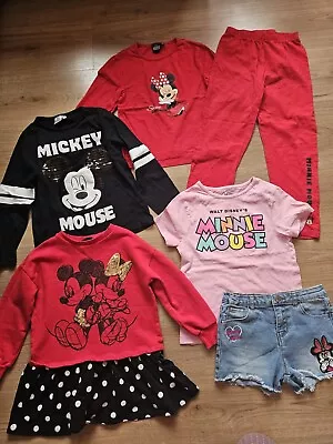 Buy Disney Minnie Mouse Girl's Clothes Bundle **6-7 Years** Tops/ Shorts/ Dress/ Pj' • 8.50£