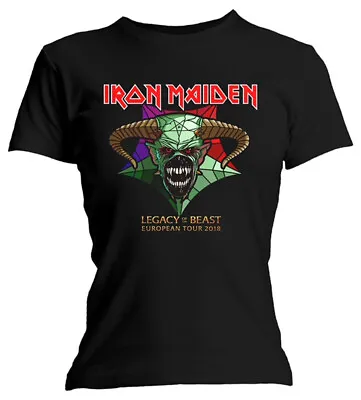 Buy Ladies Iron Maiden Legacy Of The Beast Tour  Official Tee T-Shirt Womens Girls • 18.27£