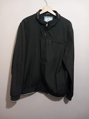Buy Bomber Jacket Men's Atlantic Bay BHS Black Lined Casual Size Large 44/46 Chest • 12.20£