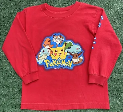 Buy VTG 1999 Nintendo Pokemon Gotta Catch Them All Long Sleeve T-Shirt Boys SZ 5/6 • 28.38£