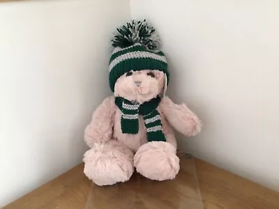 Buy Harry Potter Slytherin House Green And Grey Hat And Scarf With Beige Teddy Bnwt • 9.99£