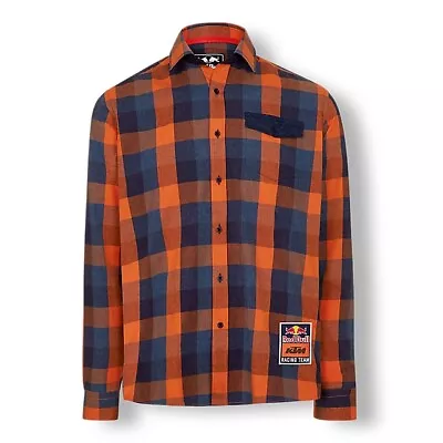 Buy Official  Red Bull Ktm Racing Checked Flannel Shirt -  Ktm19006 • 59.99£