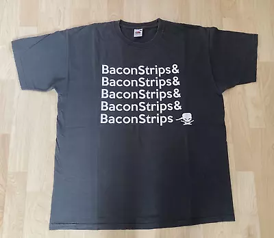 Buy Grey T Shirt XL Bacon Strips & Bacon Strips & Bacon Strips & Bacon Strips & Baco • 6£