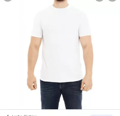 Buy Mens Guide London White Short Sleeve Smart T-shirt  Size S £29.99 • 20.99£