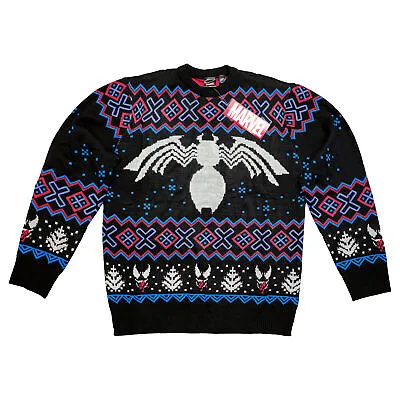 Buy Marvel Venom Symbol Offcially Licesned Adult Holiday Ugly Christmas Sweater • 72.32£