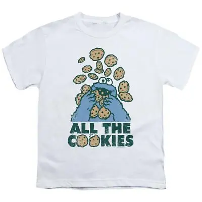 Buy Sesame Street Kids T-shirt All The Cookies Top Tee 3-8 Years Official • 9.99£
