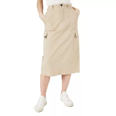 Buy Dorothy Perkins Womens/Ladies Cargo Pocket Midi Skirt DP4645 • 36.25£
