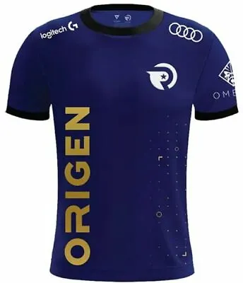 Buy Origen Gaming ESports Pro Jersey 2020 T-Shirt XL Blue By Nations BNWT • 39.99£