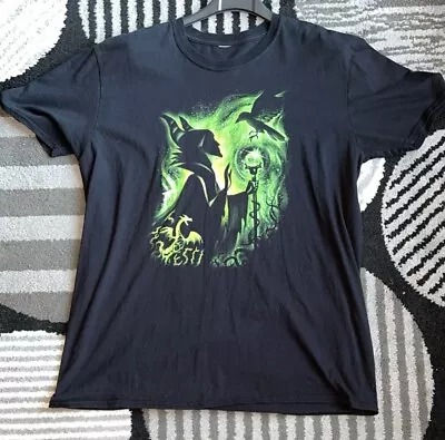 Buy Black Maleficent Crow  T-shirt Size L • 4.50£