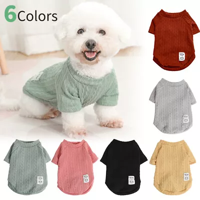 Buy Dog Clothes Puppy Warm Jumper Sweater Coat Small Chihuahua Cat Kitty Xmas • 5.99£