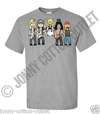 Buy VIPwees Mens T-Shirt ORGANIC Cotton Rock Metal Inspired Caricature Choose Design • 13.99£