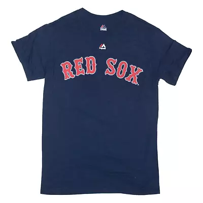 Buy MAJCESTIC Boston Red Sox Baseball Mens T-Shirt Blue USA S • 9.99£