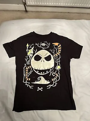 Buy Nightmare Before Christmas - Glow In Dark - Disney Store Kids Tshirt M 8-10 • 4£