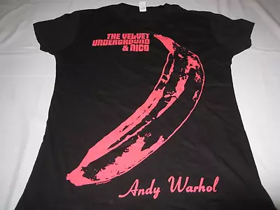 Buy THE VELVET UNDERGROUND & NICO - Andy Warhol Banana Women's Large Black T-Shirt • 7.90£