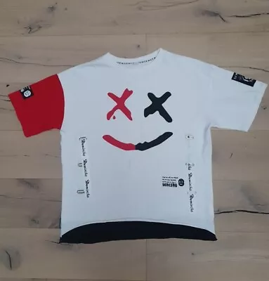 Buy Hello MrLin Men's Techwear Hip Hop Tshirt XL Japanese Streetwear Patchwork Urban • 15£