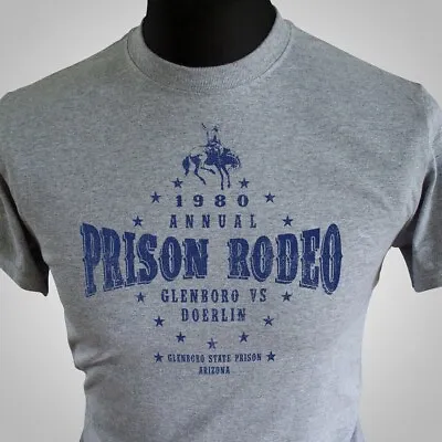 Buy Stir Crazy Prison Rodeo T Shirt Retro Comedy Movie Grey • 15.99£