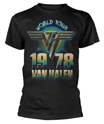 Buy Van Halen World Tour 78 Black T-Shirt - OFFICIAL • 16.29£
