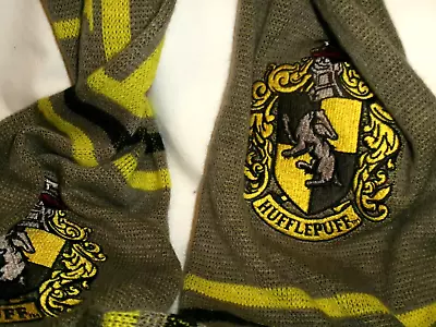 Buy Long Hufflepuff ( Harry Potter ) Scarf In Grey And Yellow • 0.99£