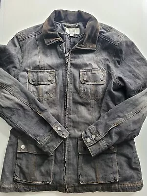 Buy Womens Next Denim Jacket Uk14 Dark Grey • 13.80£