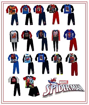 Buy Spiderman Boys Pyjamas. 18 Months-12 Yrs Marvel Spider-Man Superhero PJ's • 6.99£