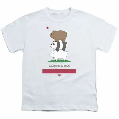 Buy We Bare Bears Cali Stack Kids Youth T Shirt Licensed Cartoon Tee White • 13.77£