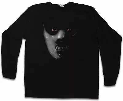 Buy HANNIBAL MASK LONG SLEEVE T-SHIRT Face Red Silence Lecter Dragon Of The Lambs • 27.54£