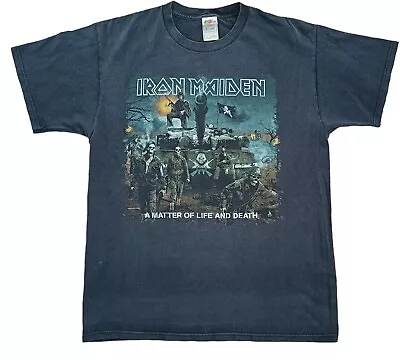 Buy Vintage Iron Maiden Tshirt Large A Matter Of Life And Death Double Sided 2006 • 42.99£