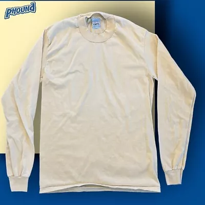Buy Vintage Cotton The Knots Long Sleeve Blank Beige Raglan Size Youth M Rare • 7.89£