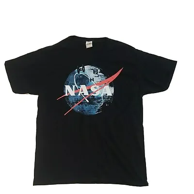 Buy NASA T-Shirt Astronaut USA Space Agency Black Fruit Of The Loom Retro Large • 15.40£