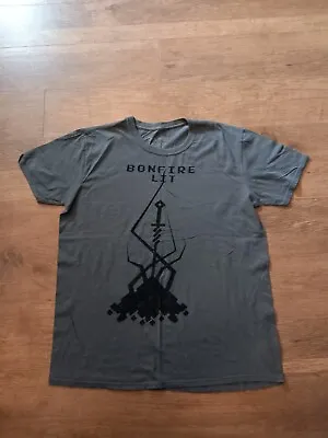 Buy Dark Souls Bandai Bonfire Lit Print Large Tshirt • 14.99£