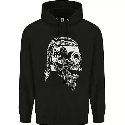 Buy Tribal Viking Skull Mens 80% Cotton Hoodie • 19.99£