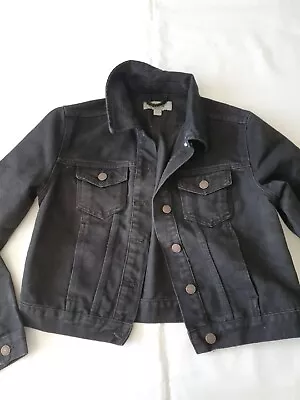 Buy Womens Size M New Look Denim Jacket Black • 19.99£