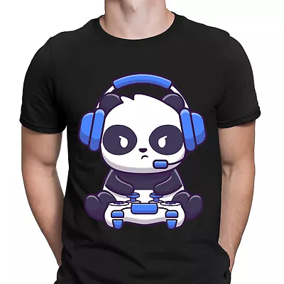 Buy Cute Panda Gaming Video Game Funny Cartoon Novelty Mens T-Shirts Tee Top #D • 3.99£