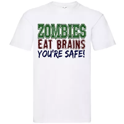 Buy Zombies Eat Brains You're Safe T-shirt • 14.99£