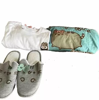 Buy NWT Pusheen Box Exclusive Lot Of Clothing Apparel Sweater, Hoodie & Slippers • 17.01£