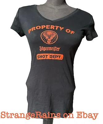 Buy JAGERMEISTER Shot Dept. V Neck T Shirt Ladies MEDIUM  Liquor Alcohol • 15.15£