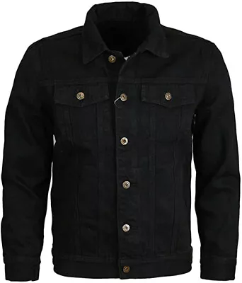 Buy Men's Denim Jacket Vintage Classic Work Wear Western Jean Coat UK S-3XL • 23.99£