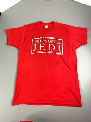 Buy Vintage Star Wars Return Of The Jedi T-shirt Medium 1983 USA Made Ilm Employee • 125.35£