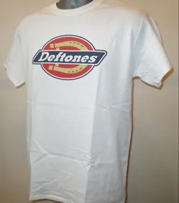 Buy Deftones Workwear Inspired Logo T Shirt Rock Nu Metal Music White Pony Gore T173 • 13.45£