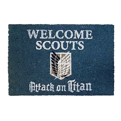 Buy Attack On Titan Anime  Welcome Scouts  Coir Door Mat - Licensed • 26.86£